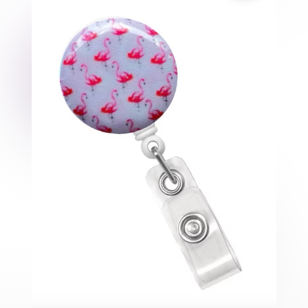 Flamingo Badge Reel